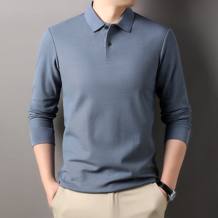 Herren Poloshirt mit langem Arm aus atmungsaktivem Funktionsmaterial Echoarchiv