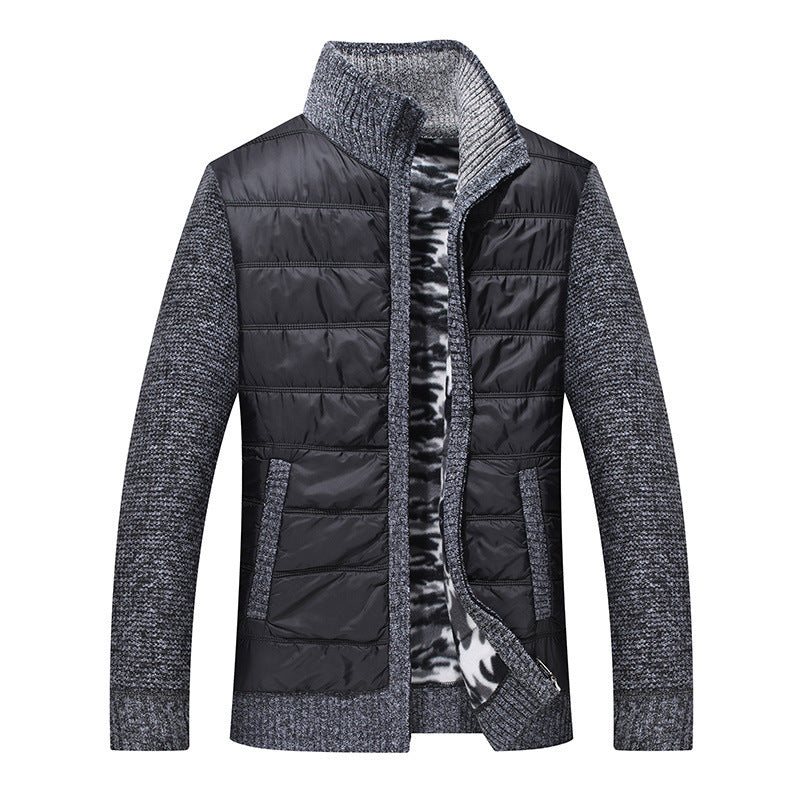Herren Steppjacke mit hohem Kragen und gefütterten Ärmeln Echoarchiv