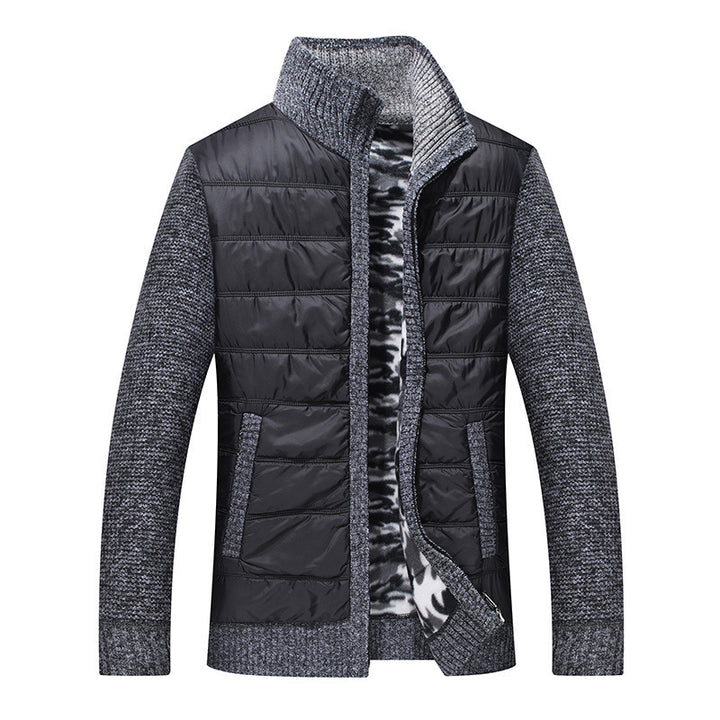 Herren Steppjacke mit hohem Kragen und gefütterten Ärmeln Echoarchiv