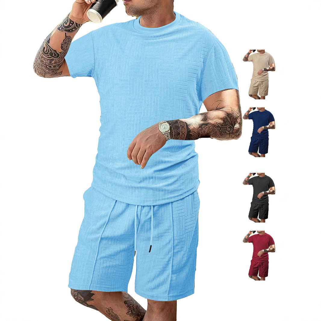 Herren Sport-Outfit mit atmungsaktivem Kurzarmshirt und Shorts Echoarchiv