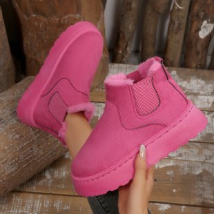 Damen Gefütterte Chelsea‑Stiefeletten aus Wildlederoptik mit elastischer Seitenblende und profilierter Gummisohle Echoarchiv
