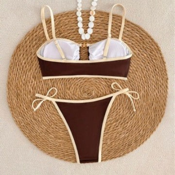 Damen Triangel-Bikini mit dekorativem Schlüssel-Detail Echo Archiv