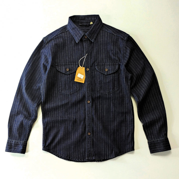 Herren Karierte Denim-Hemdjacke Echo Archiv