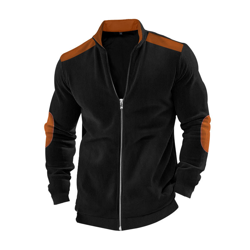 Herren Sportjacke mit modernem Reißverschluss und komfortablen Schulterbesätzen Echoarchiv