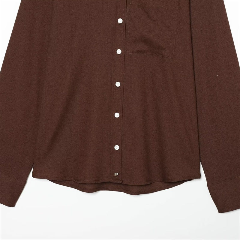 Damen Weite Palazzo-Hose mit elastischem Bund und fließendem Leinenmix Echo Archiv