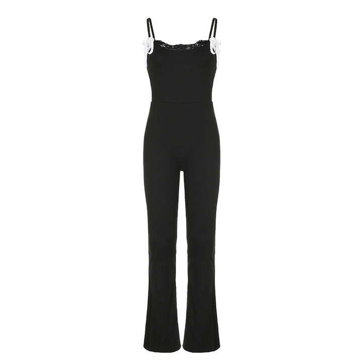 Damen Jumpsuit mit Spitze und verstellbaren Trägern Echo Archiv
