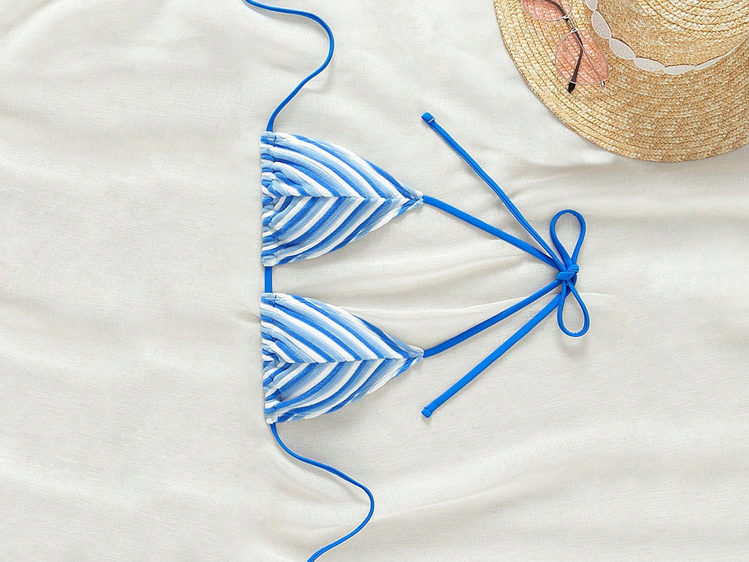 Damen Triangel-Bikini mit stylischem Streifenmuster Echo Archiv
