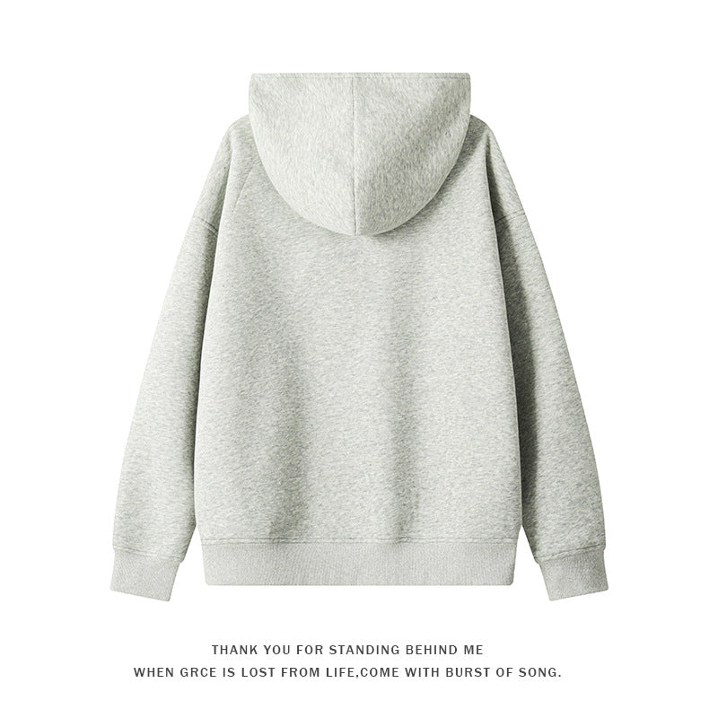 Damen nan asymmetrischer Kapuzenpullover mit hohem Kragen, diagonalem Reißverschluss und Kängurutaschen Echo Archiv