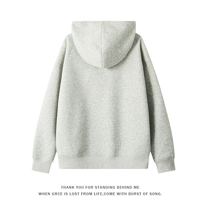 Damen nan asymmetrischer Kapuzenpullover mit hohem Kragen, diagonalem Reißverschluss und Kängurutaschen Echo Archiv
