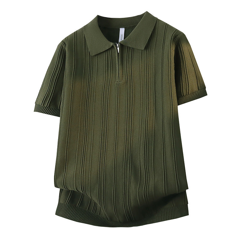 Damen Modisches Poloshirt mit Reißverschluss Echo Archiv