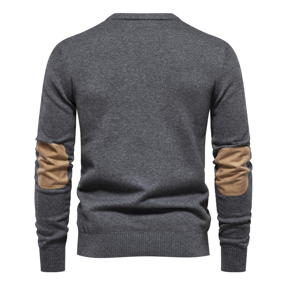 Herren Rundhals Pullover aus weichem Strickstoff Echoarchiv