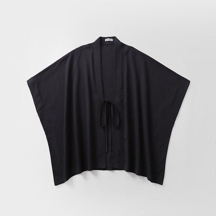 Damen Oversize Kimono-Cardigan mit Bindegürtel und Eingrifftaschen Echoarchiv