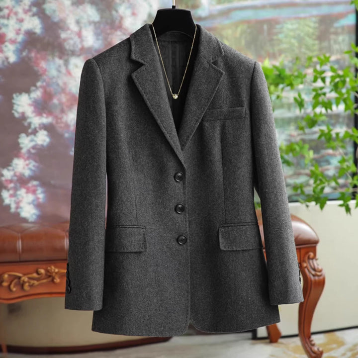 Damen Eleganter und stilvoller Wollblazer Echoarchiv