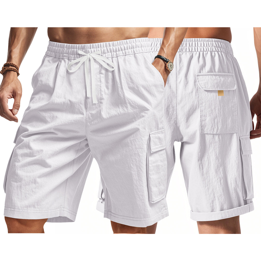 Herren strapazierfähige Cargo-Shorts mit elastischem Bund und praktischen Seitentaschen Echoarchiv