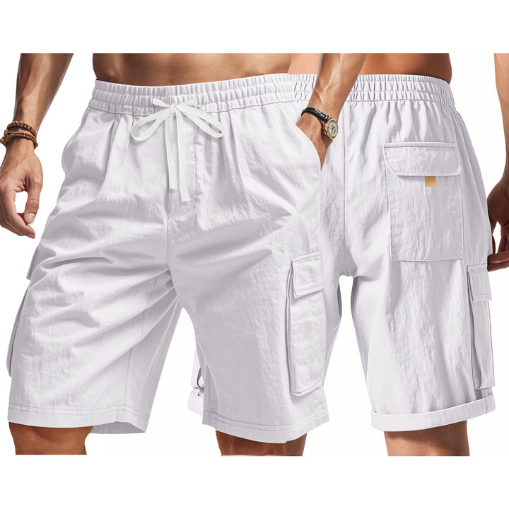 Herren strapazierfähige Cargo-Shorts mit elastischem Bund und praktischen Seitentaschen Echoarchiv