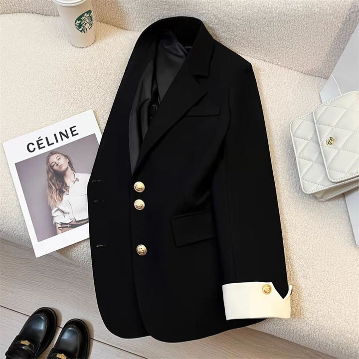 Damen Eleganter Blazer mit goldenen Knöpfen Echo Archiv