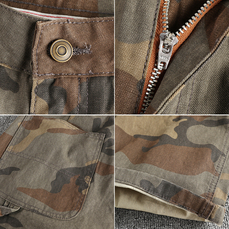 Herren Cargohose im modernen Camouflage-Design mit multifunktionalen Taschen Echoarchiv