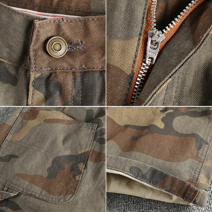 Herren Cargohose im modernen Camouflage-Design mit multifunktionalen Taschen Echoarchiv