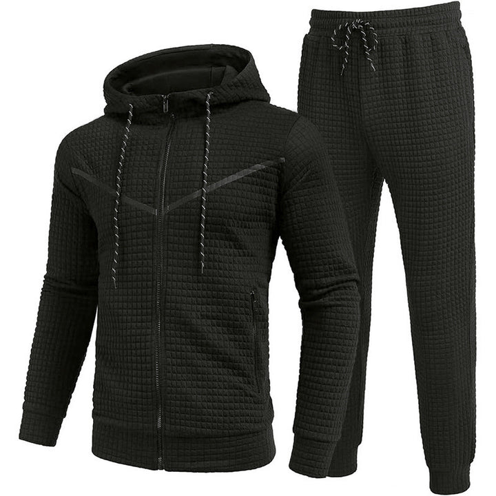 Herren Fleece-Jogginganzug mit strukturiertem Design Echoarchiv