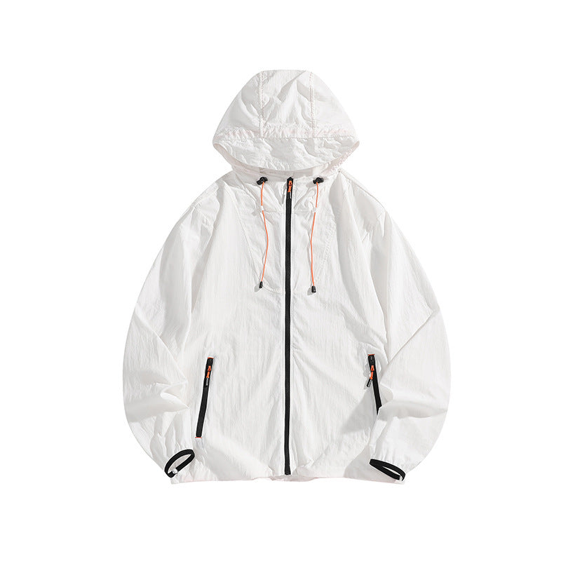 Herren Leichte Outdoorjacke mit Kapuze und praktischen Reißverschlusstaschen Echo Archiv
