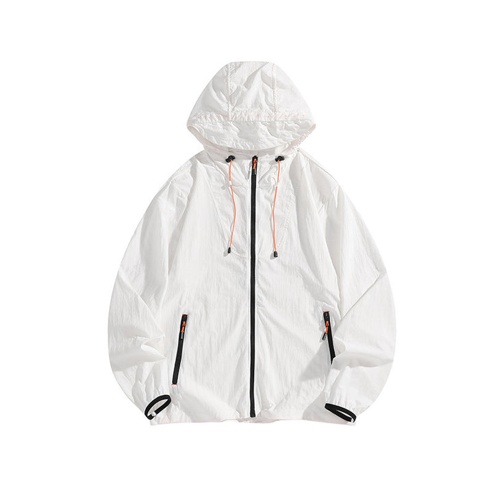 Herren Leichte Outdoorjacke mit Kapuze und praktischen Reißverschlusstaschen Echo Archiv