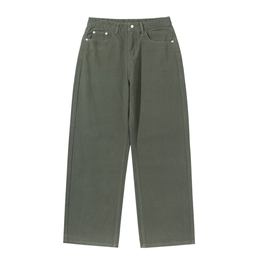 Damen Weite Cropped-Hose mit hohem Bund, geradem Bein und Five-Pocket-Design Echoarchiv