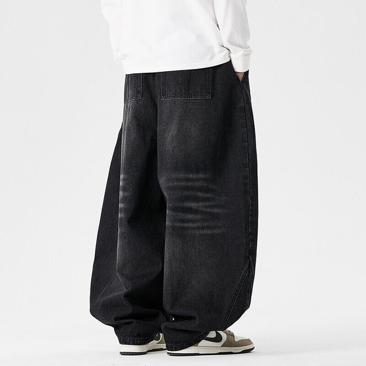 Herren nan extremweit geschnittene Baggy-Jeans mit tiefem Schritt und ballonförmigem Saum Echo Archiv