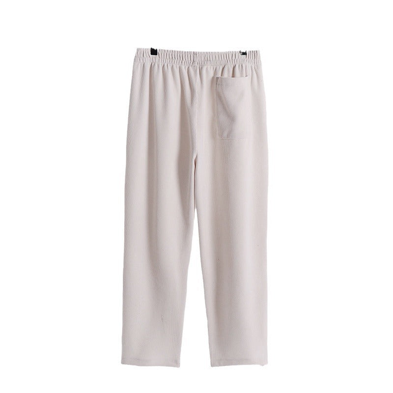 Damen Cordhose mit elastischem Bund weitem Bein und Eingrifftaschen Echoarchiv