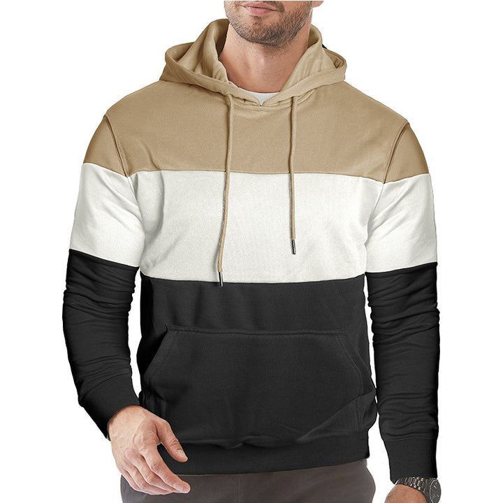 Herren Kapuzenpullover mit blockfarbenem Design Echoarchiv