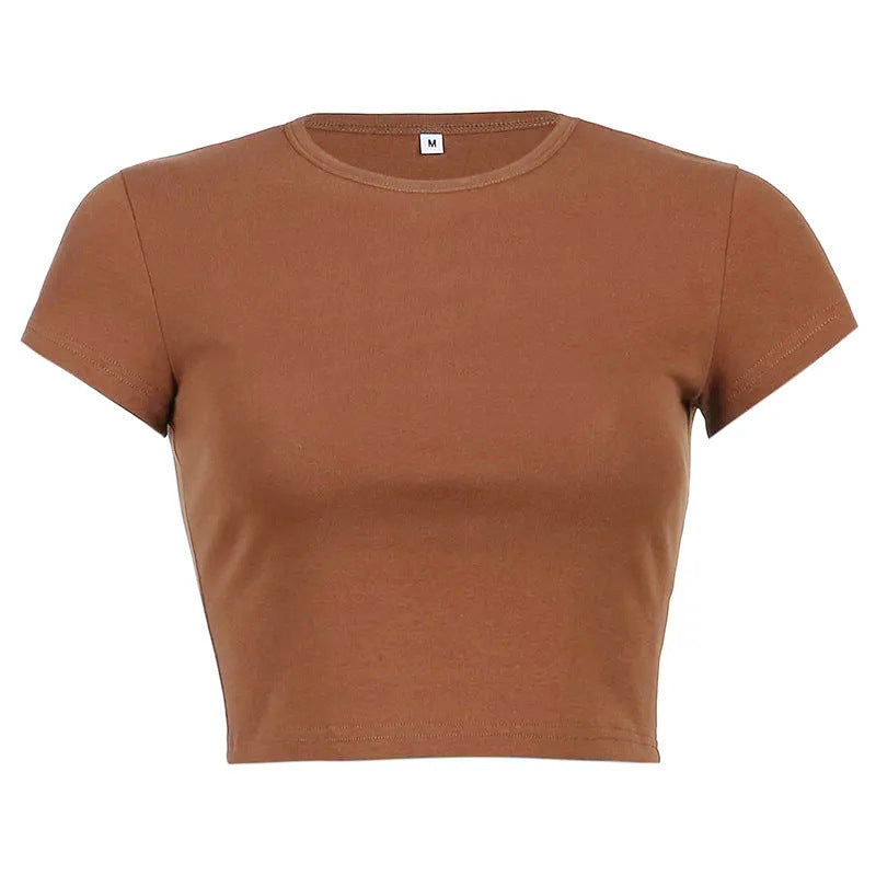 Damen Figurbetontes Crop-Top Echo Archiv