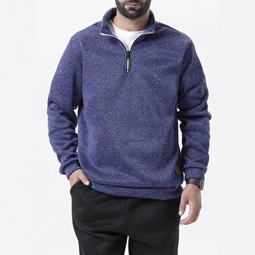 Herren Fleece-Pullover mit halbem Reißverschluss Echoarchiv