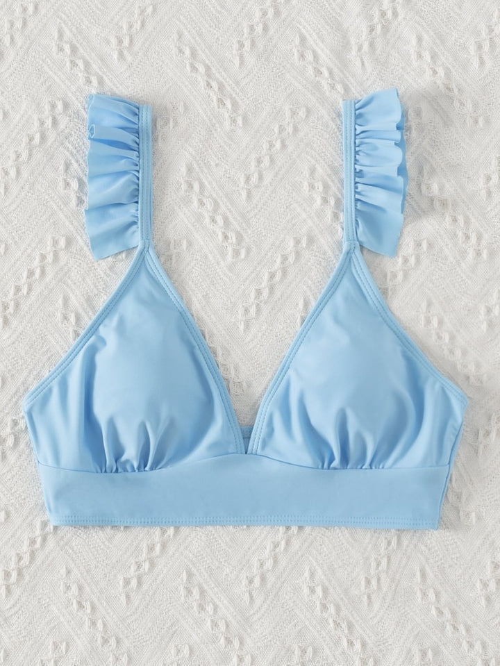 Damen Triangel-Bikinioberteil mit verspielten Rüschen Echo Archiv