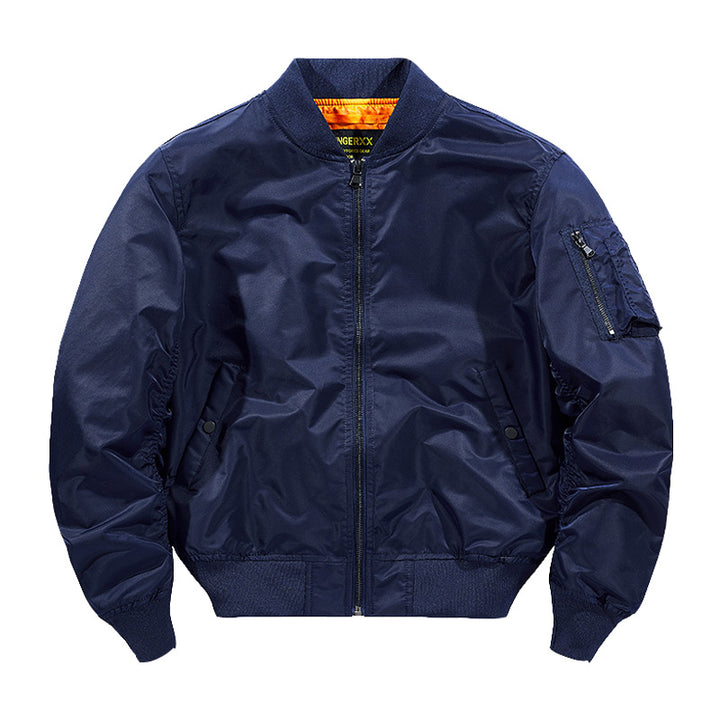 Herren  leichte MA-1 Flugbomberjacke im Stil mit Taschenutilityfach und gerippten Abschlüssen Echo Archiv