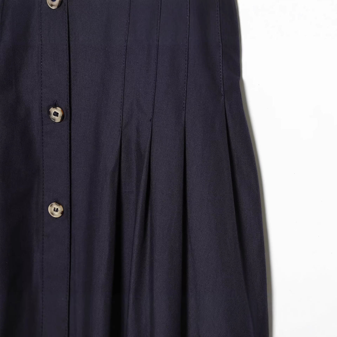 Damen Hemdblusenkleid mit taillierter Passform, Puffärmeln und durchgehender Knopfleiste Echo Archiv