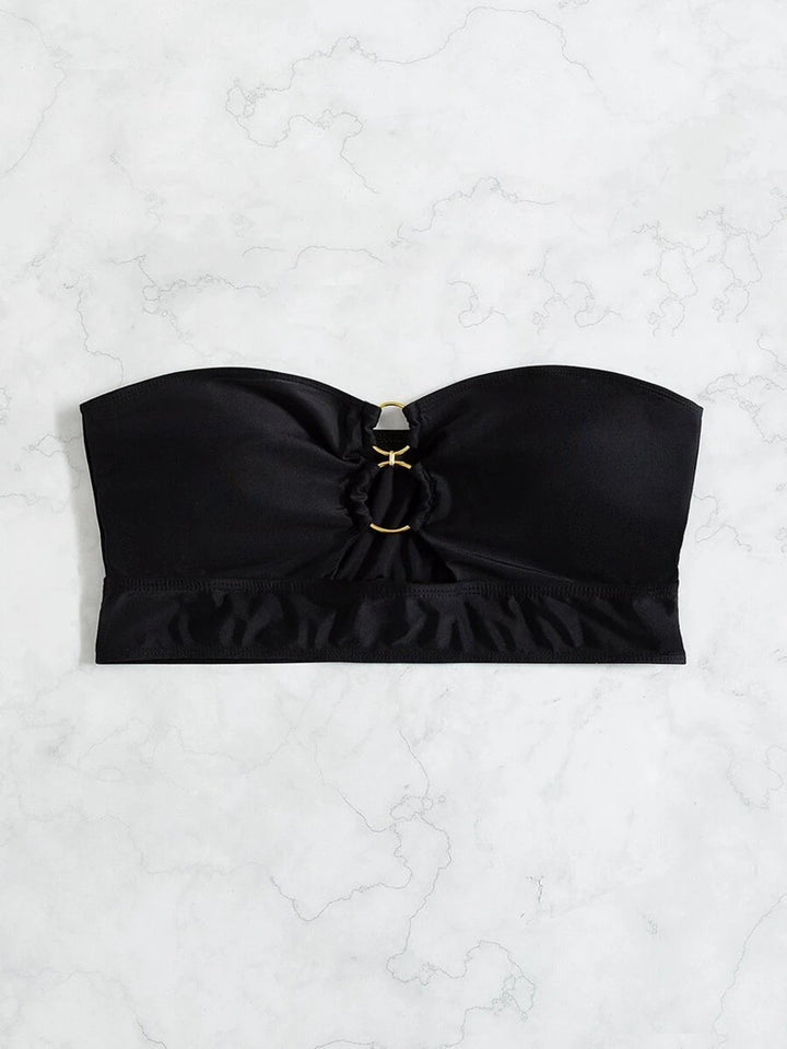 Damen Bandeau-Bikini-Oberteil mit dekorativem Ring-Detail Echo Archiv