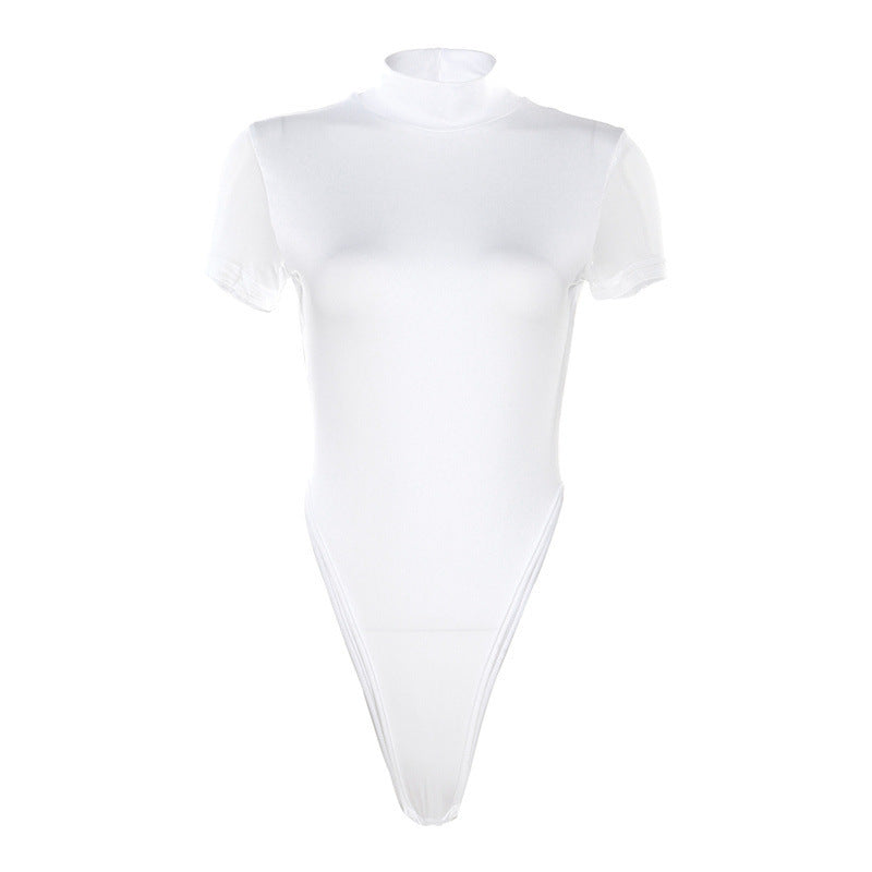 Damen Figurbetontes Bodysuit mit Hochkragen Echo Archiv
