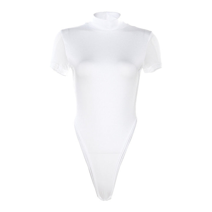 Damen Figurbetontes Bodysuit mit Hochkragen Echo Archiv
