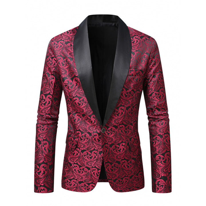 Herren Glamouröser Smoking-Blazer mit filigranem Muster Echoarchiv