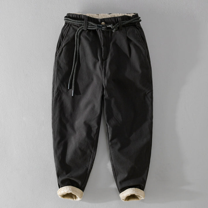 Damen Gefütterte Chinohose mit elastischem Bund und schmal zulaufenden Beinen Echoarchiv