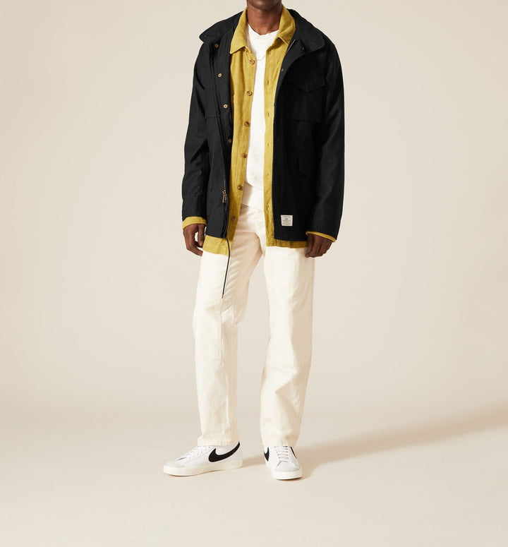 Herren multifunktionale Parkajacke mit verstellbarem Kragen und stabilen Taschen Echoarchiv