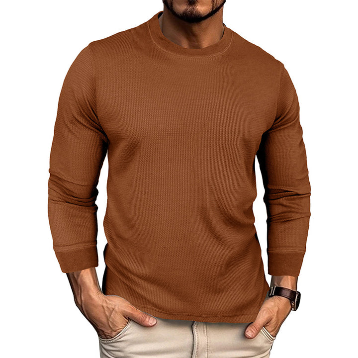 Herren Langarm T-Shirt mit strukturierter Oberfläche Echoarchiv