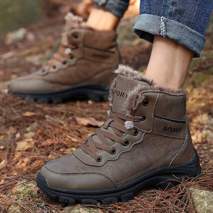 Damen Gefütterte Winter‑Wanderstiefelette mit Kunstfellfutter, knöchelhoher Schutz und rutschfester Profilsohle Echo Archiv