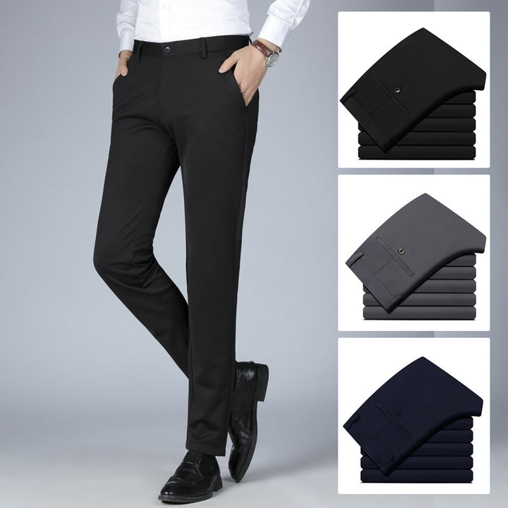 Herren elegante Anzughose mit schmalem Schnitt Echoarchiv