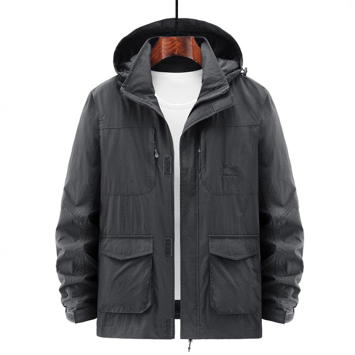 Herren Robuste Wetterjacke mit praktischen Taschen Echo Archiv