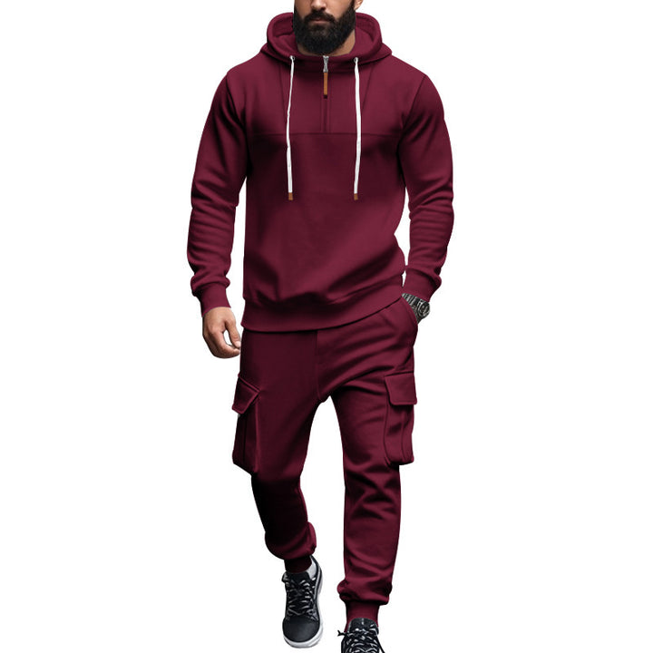 Herren Sportliches Sweatshirt und Cargo-Hose Set Echoarchiv