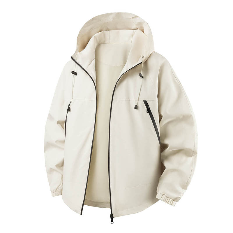 Herren Leichte Outdoorjacke mit verstellbarer Kapuze Echo Archiv