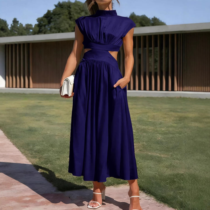Damen Maxikleid mit elegantem Wickeldesign und raffiniertem Cut-Out Echo Archiv