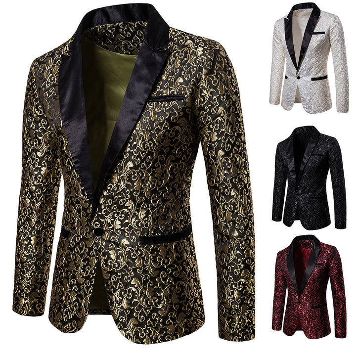 Herren Pailletten Blazer mit elegantem Design Echoarchiv