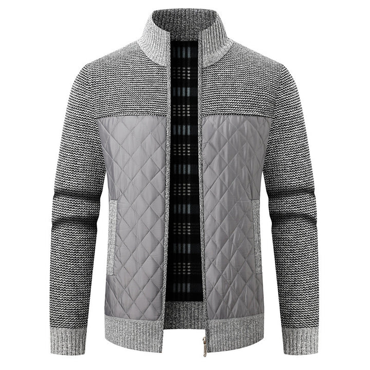 Herren modische Übergangsjacke mit strukturiertem Design und isolierendem Innenfutter Echoarchiv