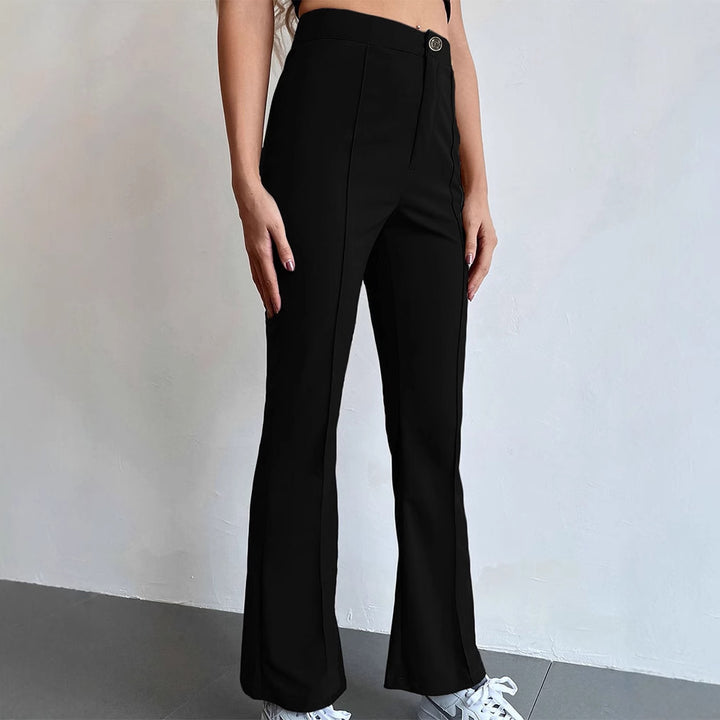 Damen elegante Business-Hose mit seitlichen Eingrifftaschen und schmalem Schnitt Echo Archiv